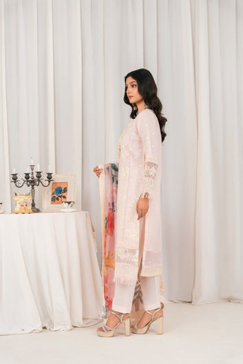 3 Piece Ready To Wear | 3307-KH-ORNT