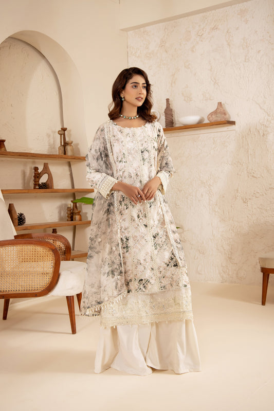 3 Piece Ready To Wear | 3884-KH-G-S