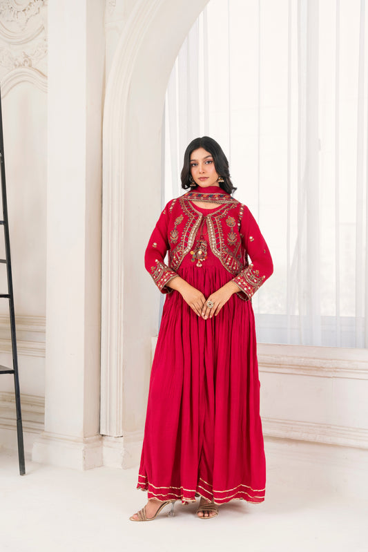 4 Piece Ready To Wear | 3985-KH-OR-NT