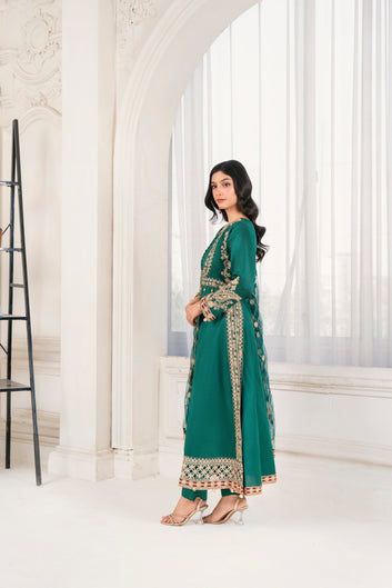 3 Piece Ready To Wear | 4008-KH-SKTN