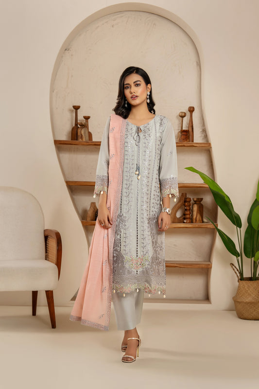 3 Pieces Ready To Wear | 4114-KH-CT