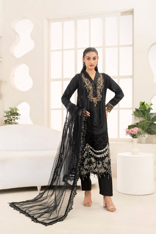 3841-KH-OR-NT | 3 Piece Ready To Wear