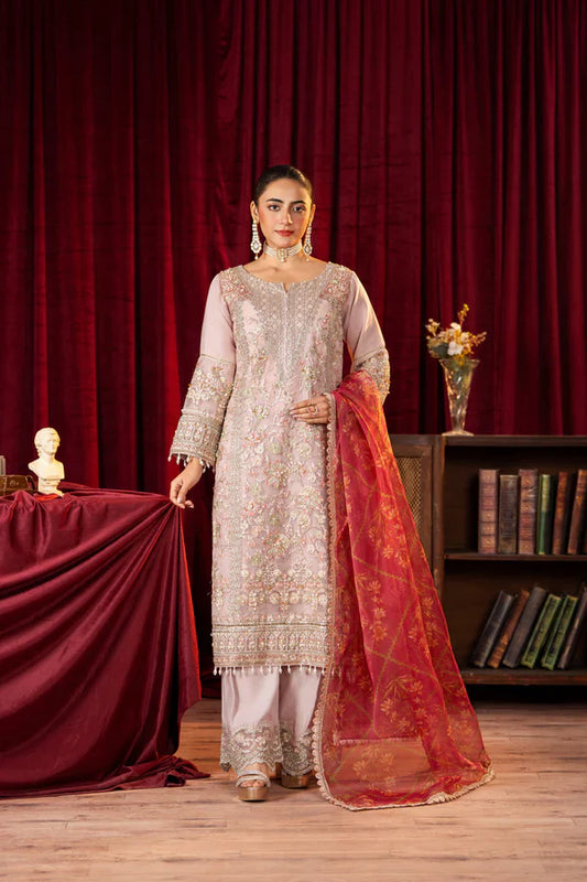 3 Piece Stitched Embroidered Premium Organza | 3791-KH-OR